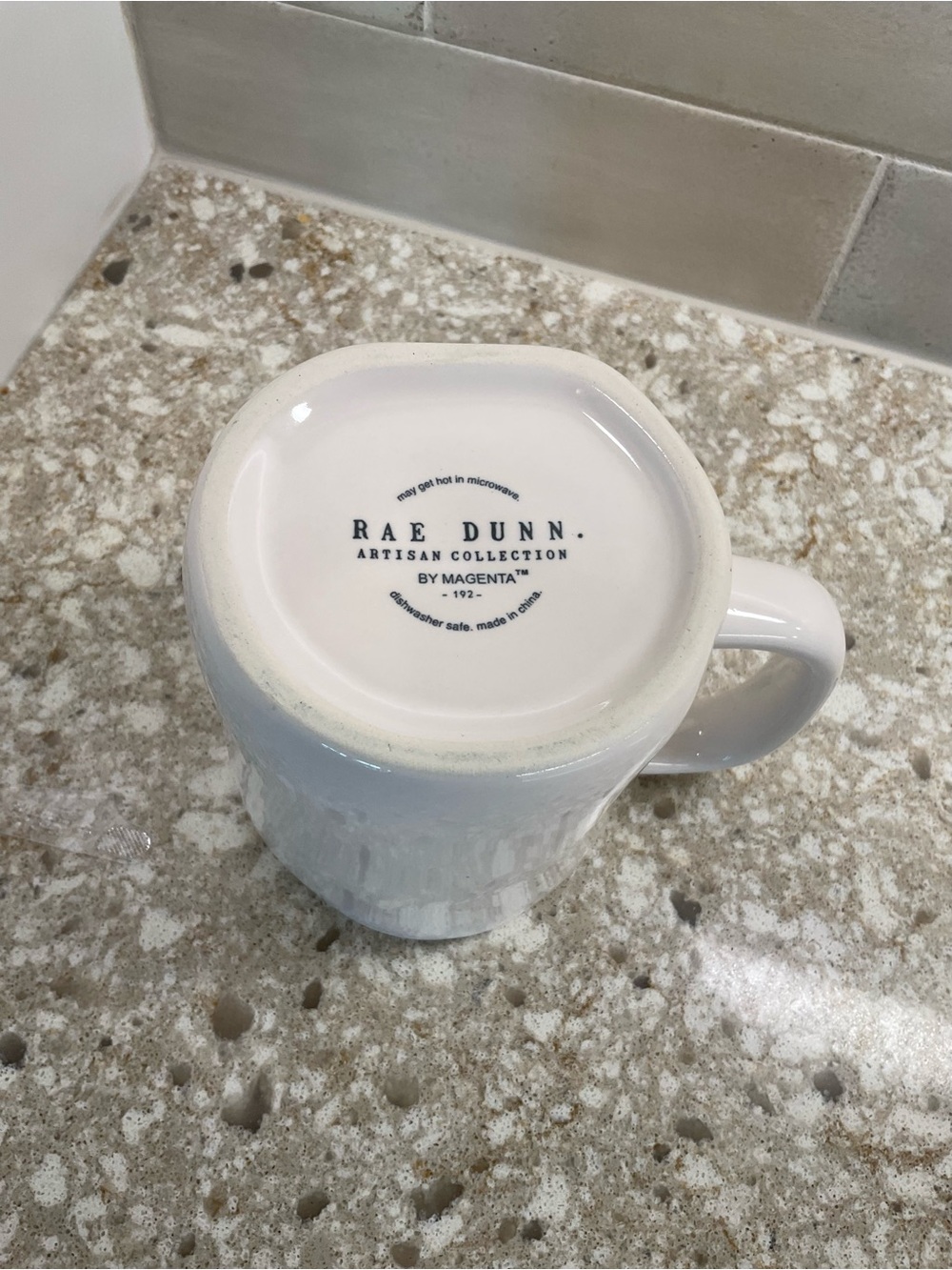 Rae Dunn Hot Mess Express Pink Interior Ceramic Mug - Picture 4 of 7